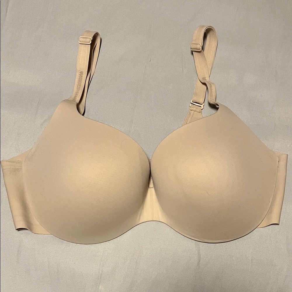 MAIDENFORM COMFORT DEVOTION DREAMWIRE FULL COVERAGE BRA DM0070 Size 38C BEIGE